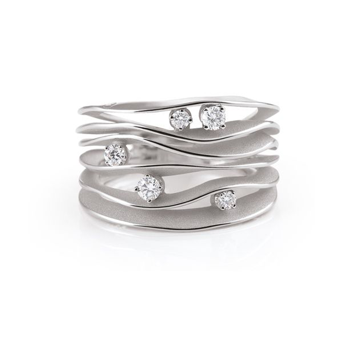 Brillantring I "Dune" I 750 Weißgold