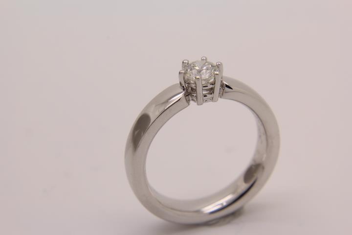 Brillantring Weißgold 750