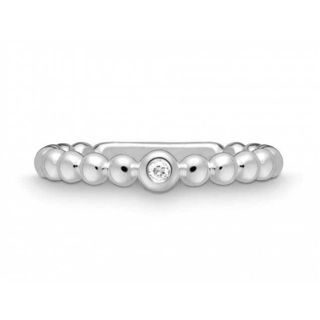Kugelring mit Brillant I 925 I 0.02ct
