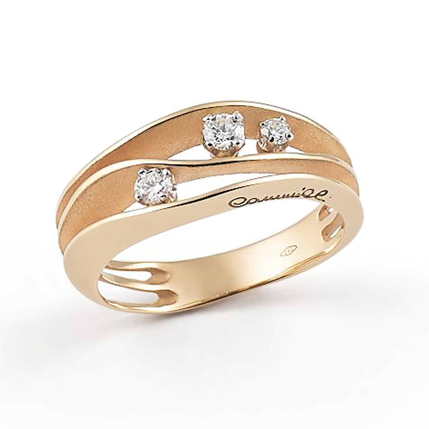 Brillantring I Dune I 750 Apricot Gold I 0.19ct.