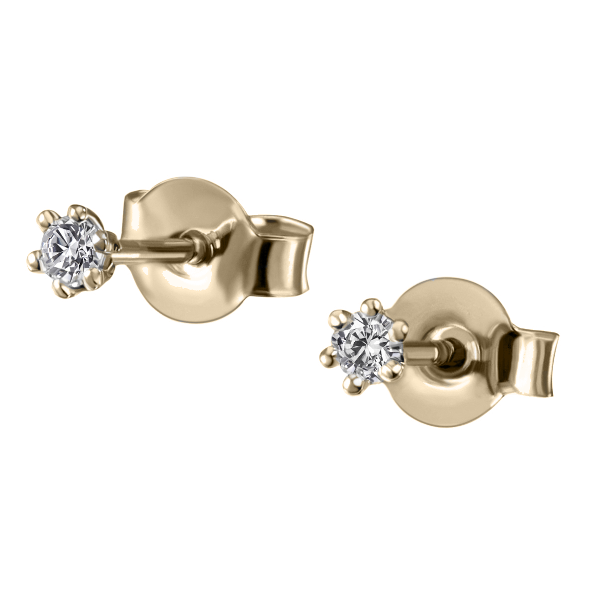 Ohrstecker mit Brillant I 585 I 0.15ct