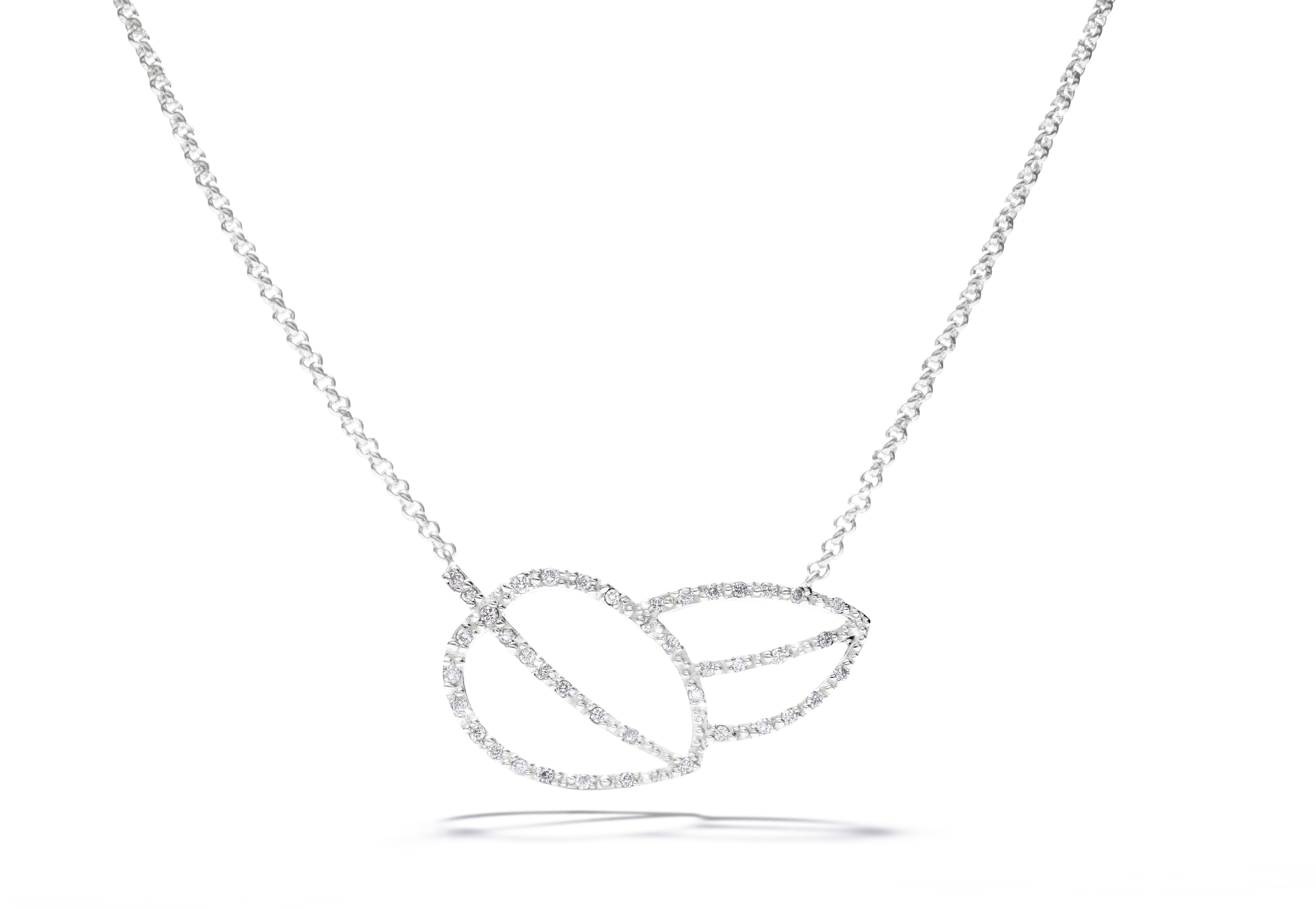 Brillantcollier Weißgold 585