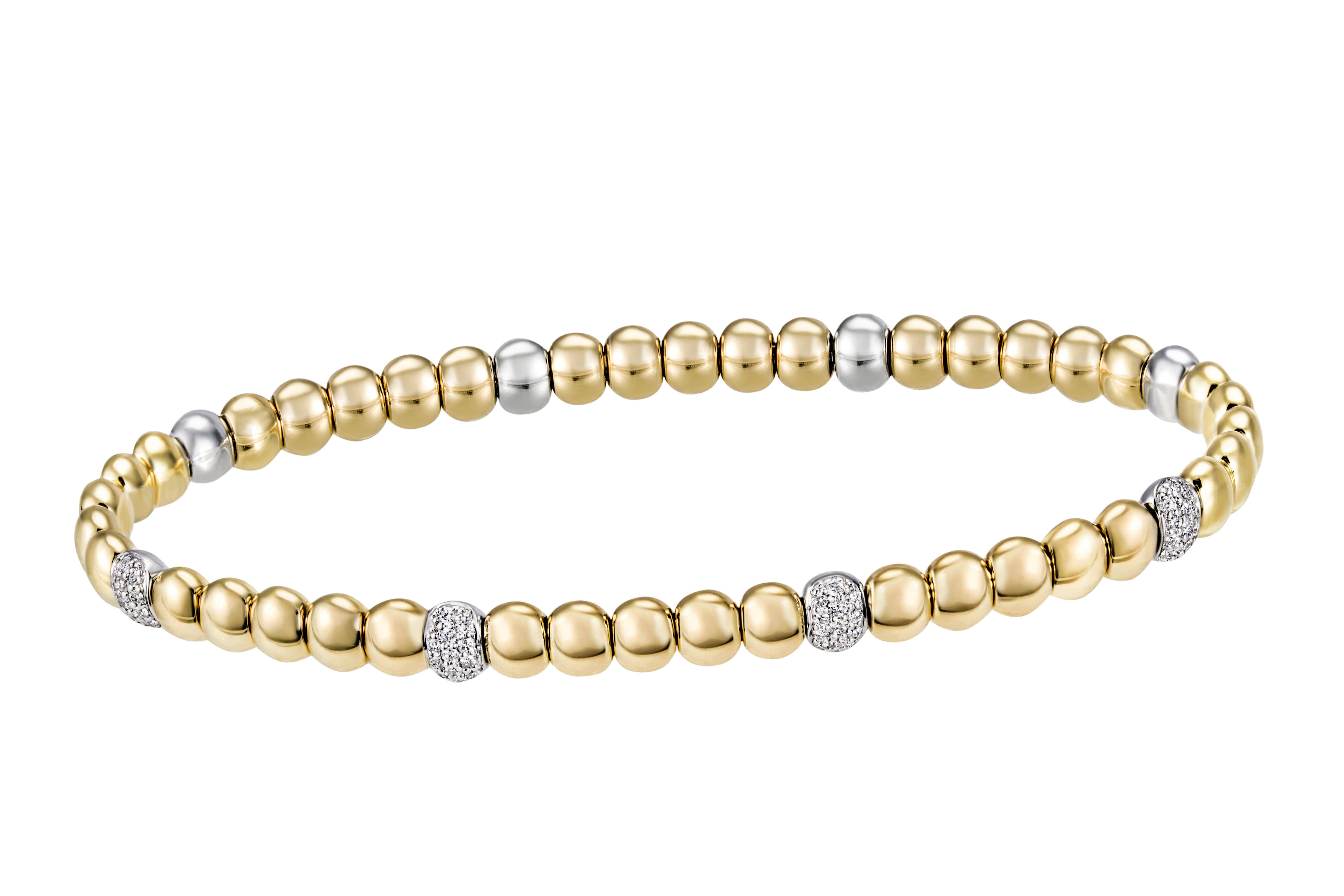 Armband mit Brillanten 750 Gold Bicolor