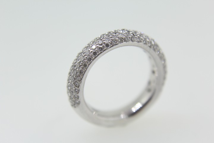 Brillantring Weißgold 750