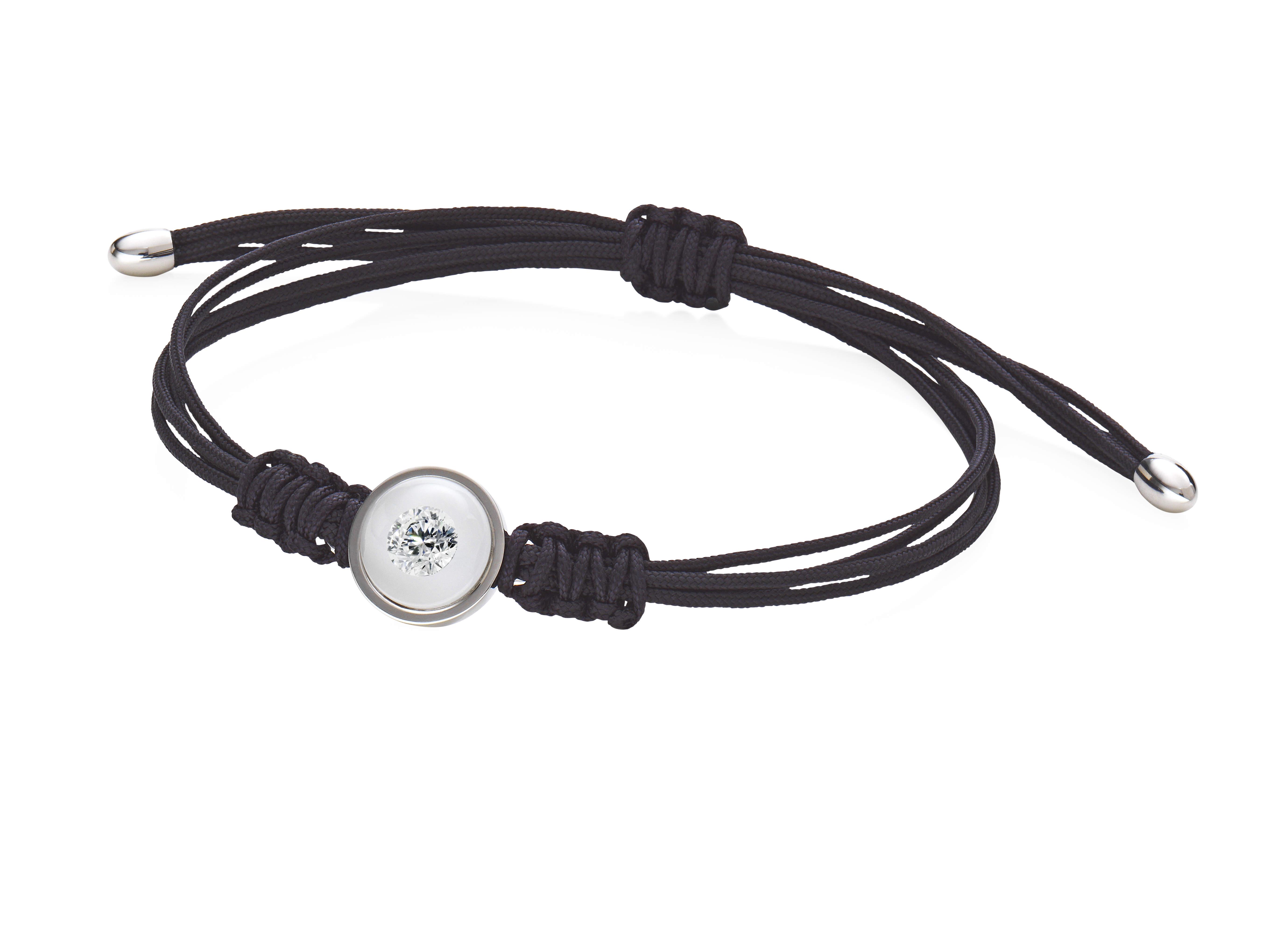 Armband DA197ST von Schmuckwerk mit Brillant in Glaskugel und Textilband