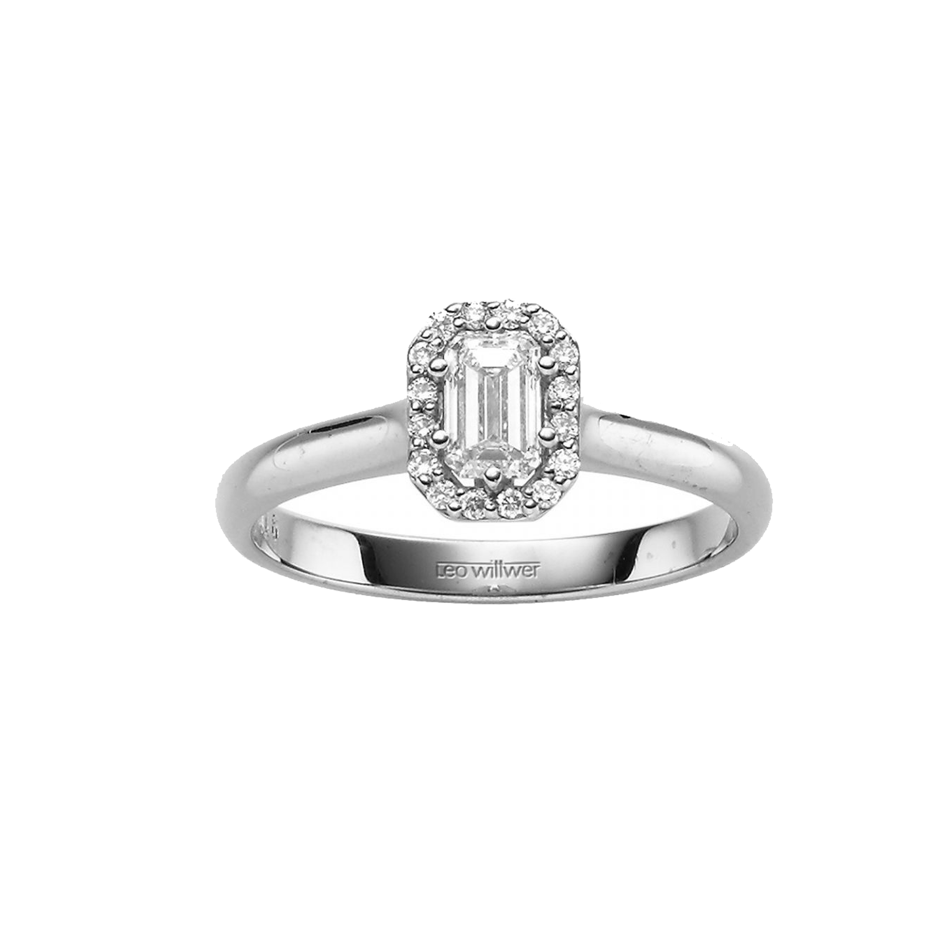 Brillantring Weißgold 750