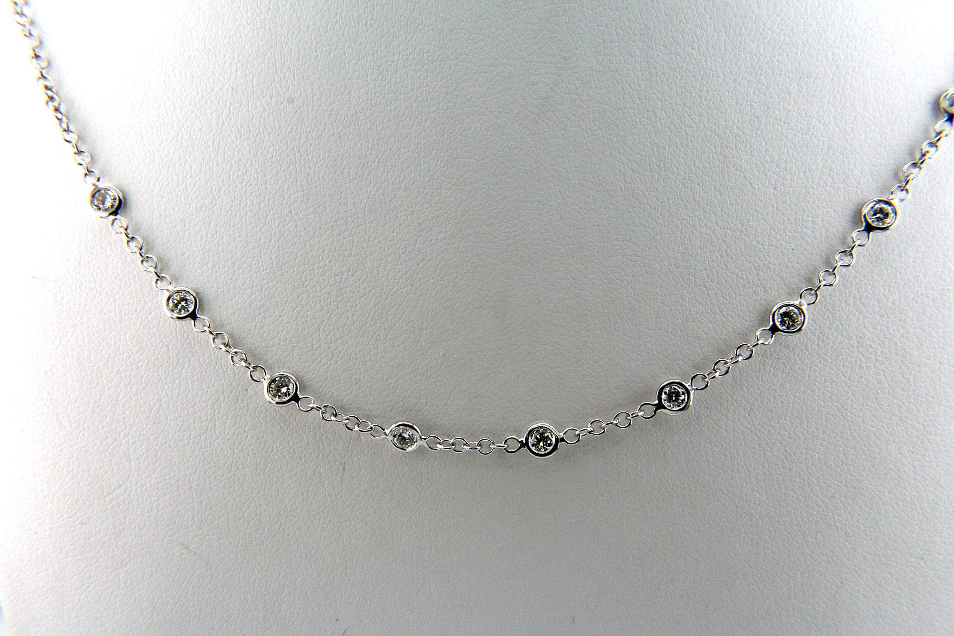 Collier mit Brillanten 750 Weißgold