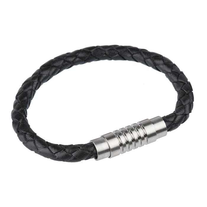 Lederband schwarz 19cm