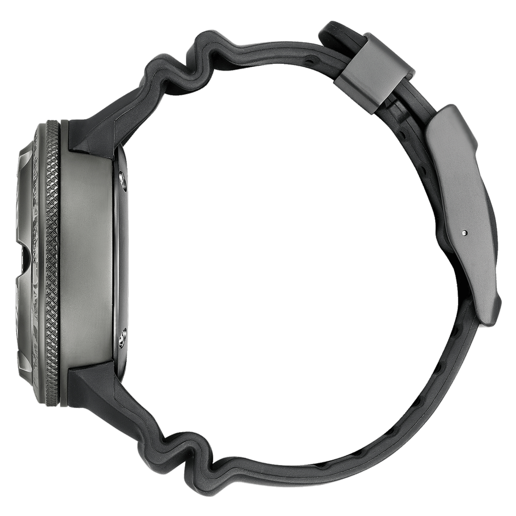 Citizen Godzilla-Promaster Professional Diver 300 mit schwarzem Kautschukband Seitenansicht