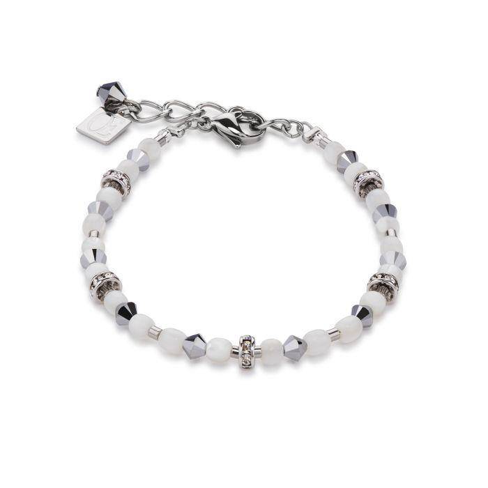 Armband Swarovski® Kristalle & Perlmutt silber