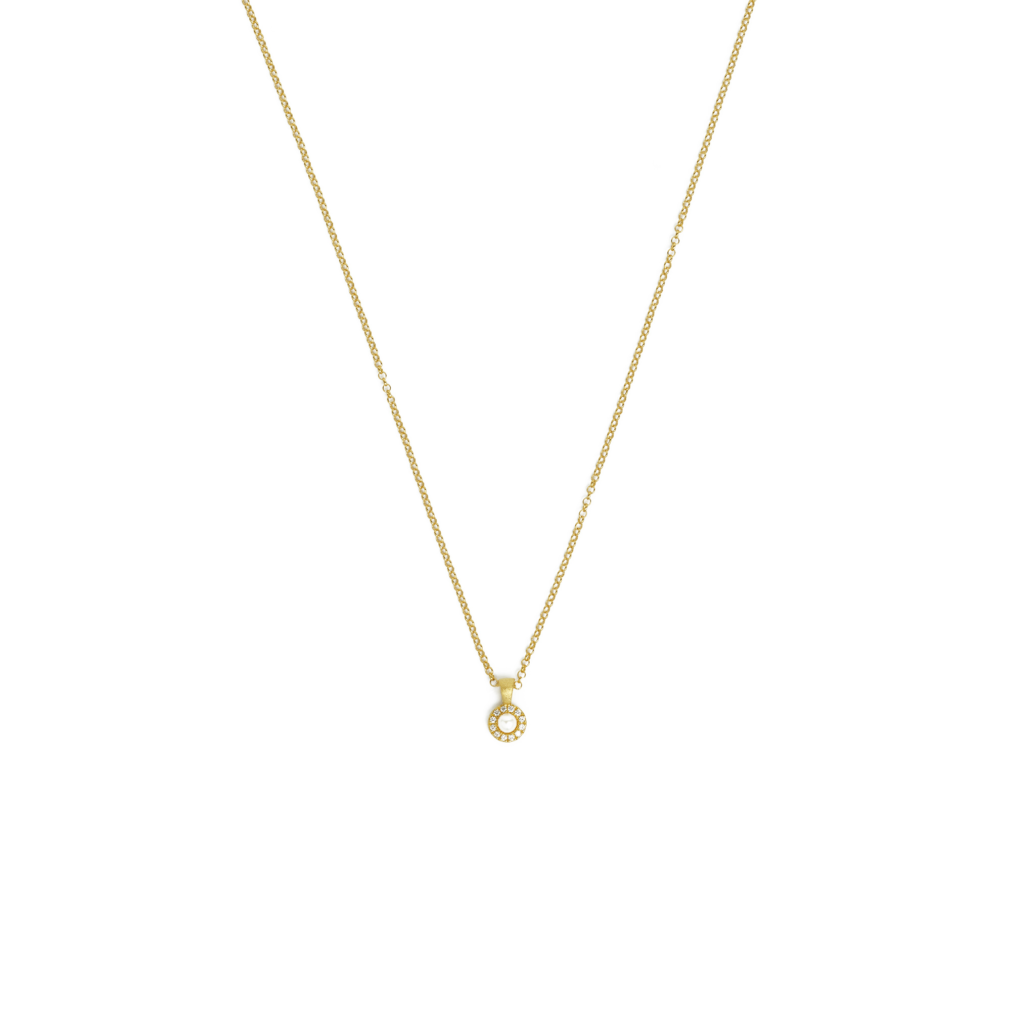 Kette mit Anhänger I 925 I Perle