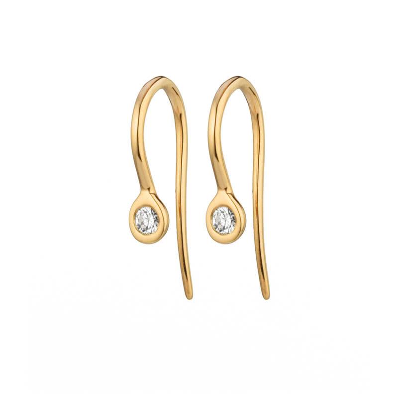 Ohrschmuck mit Brillant I 750 rosé