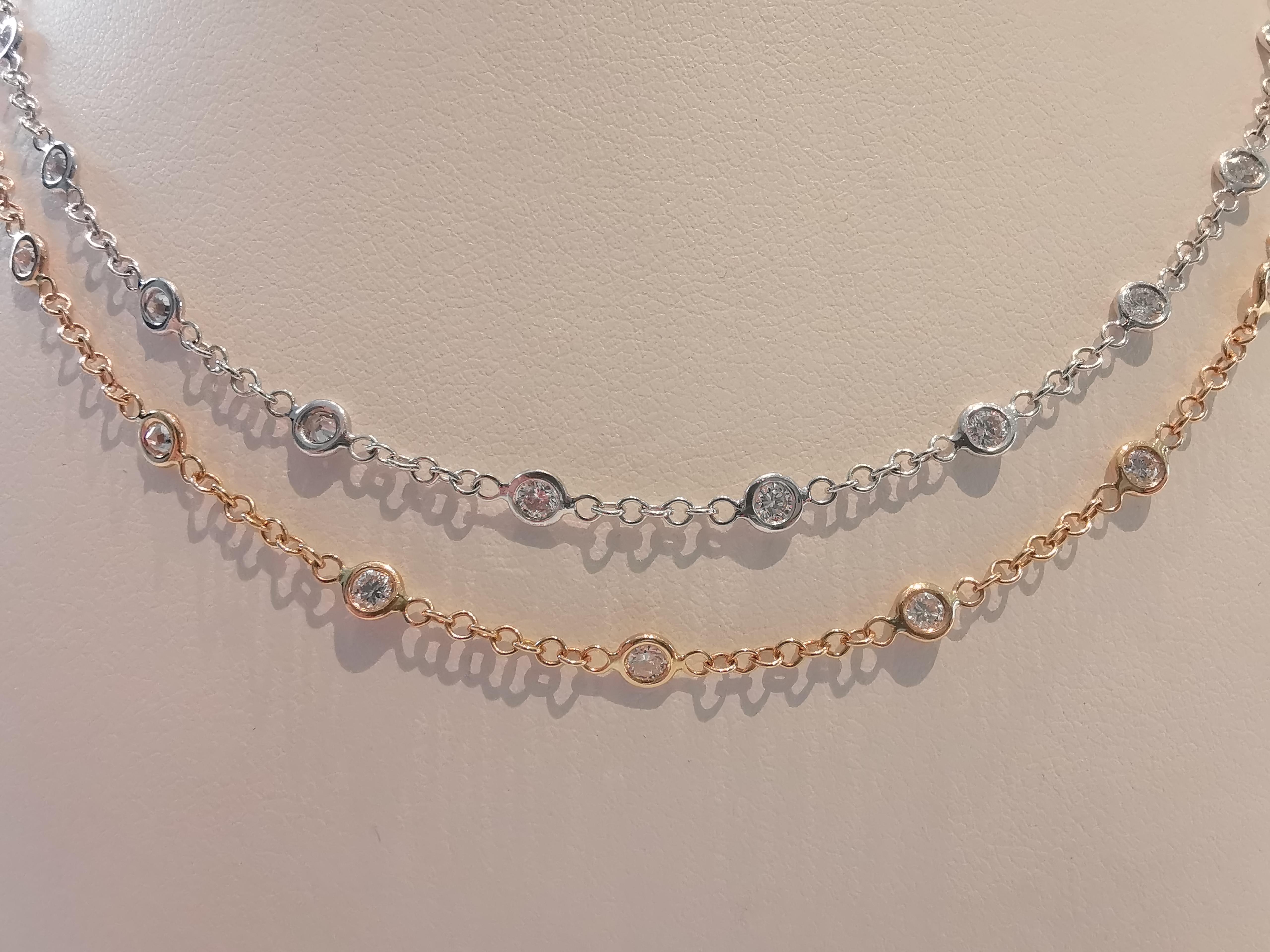 Collier mit Brillanten 750 Gold