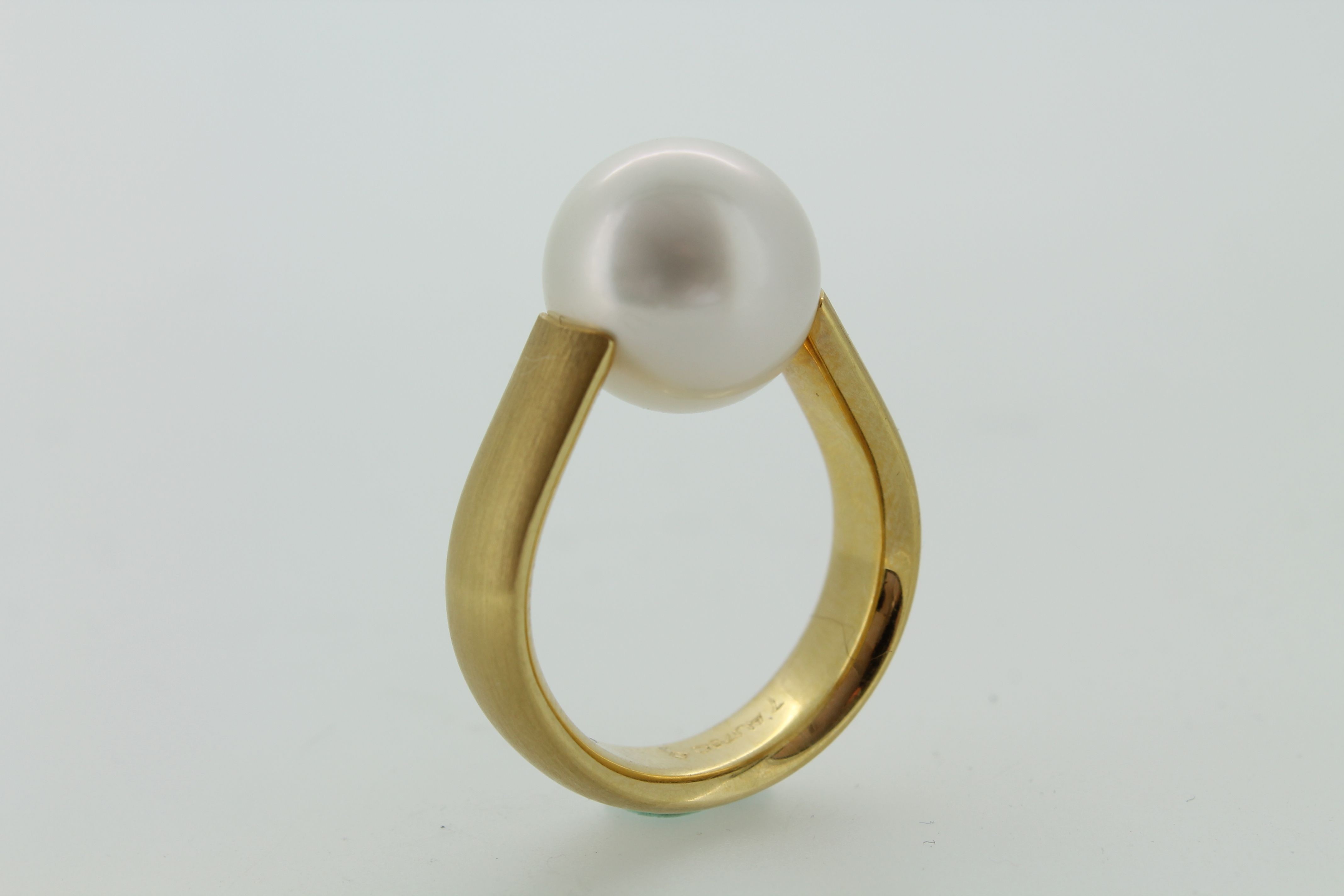 Spannring Perle Gold 750