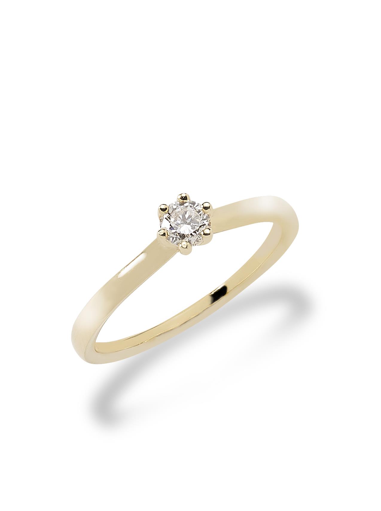 Antragsring mit Brillant I 585 I 0.25ct