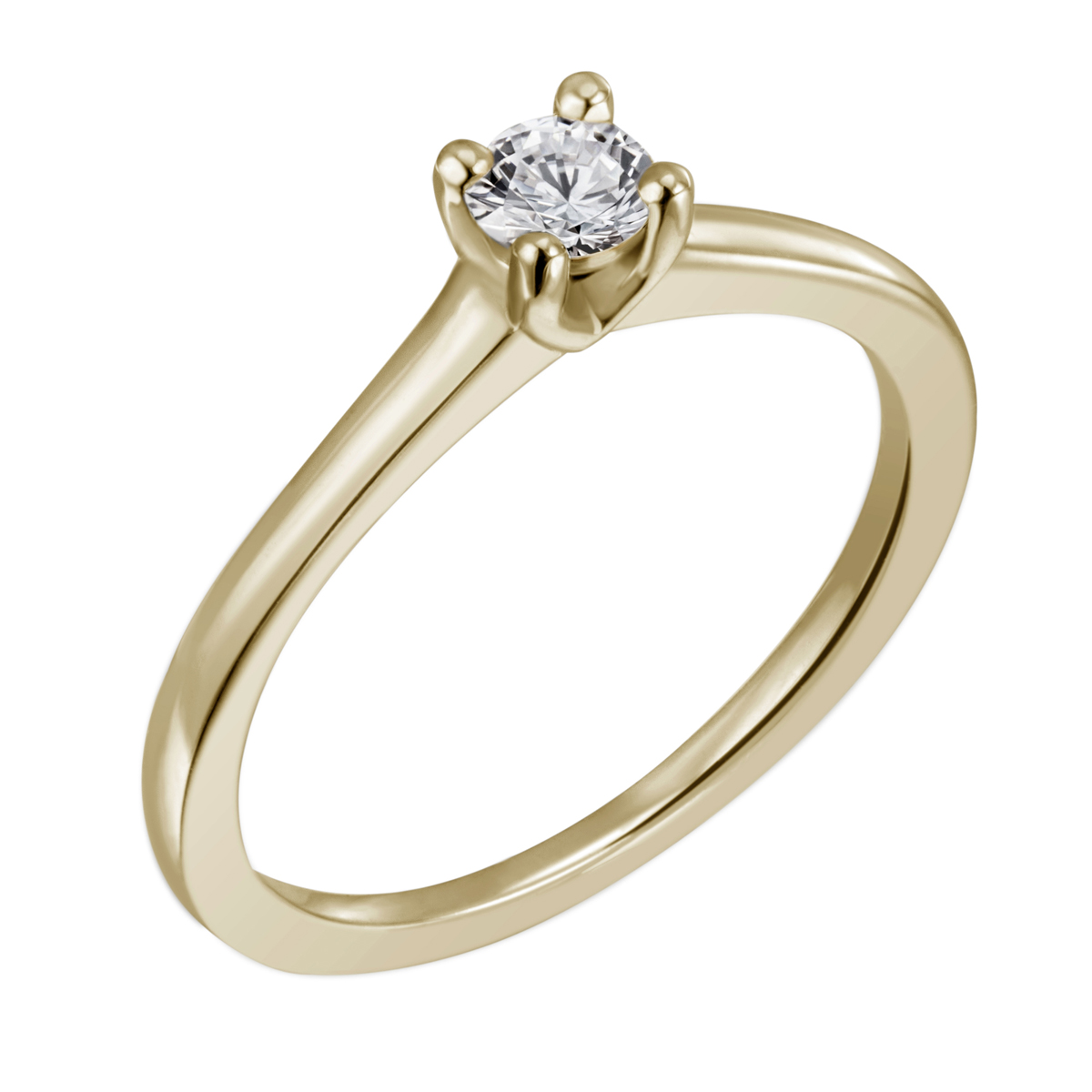 Antragsring mit Brillant I 585 GG I 0.25ct