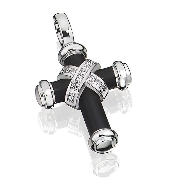 Diamantkreuz I 750 Weißgold I 0.79ct