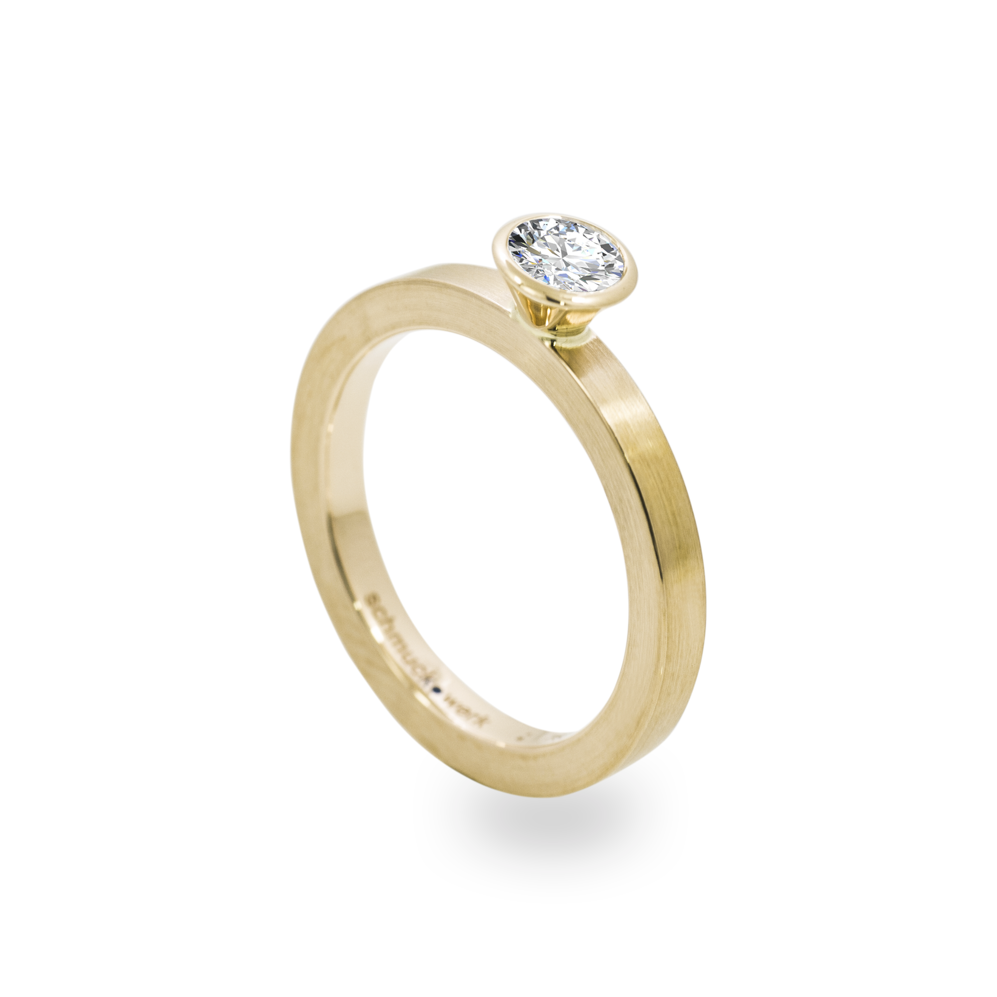 GT534G Antragsring aus 750 Gelbgold mit Brillant