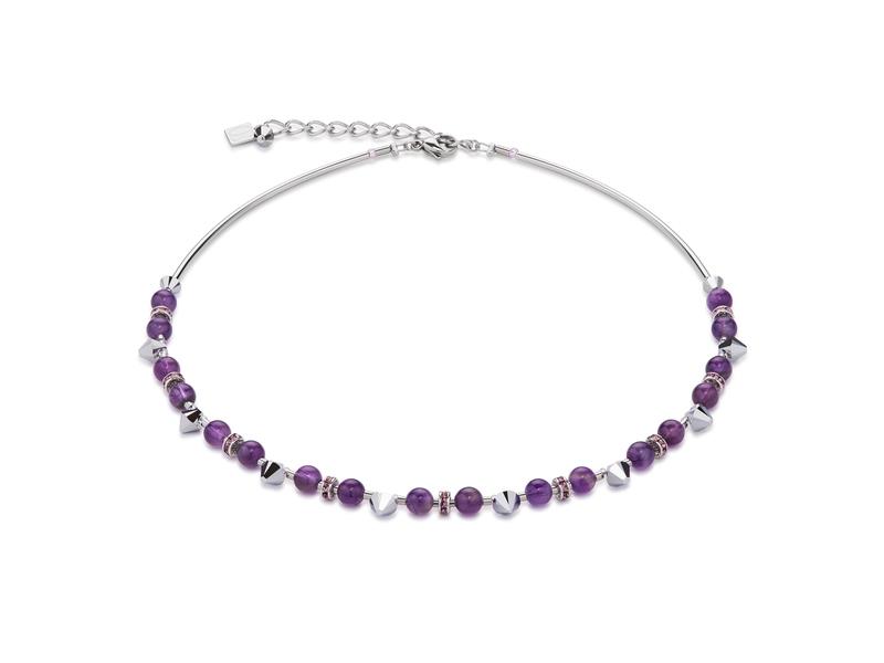 Halskette Violett
